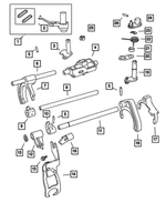 5014465AA - NVG Manual Transaxle 5 Speed: Gearshift Lever Package for Mopar Image