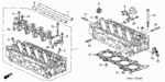 12204PJ7305 - Engine: GUIDE, VALVE (OVER SIZE) for Honda Image