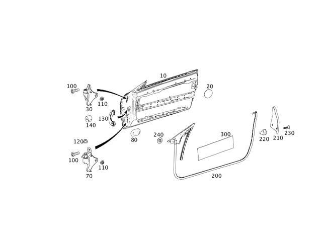 29908450 - Front Doors: Nut-and-Washer Assembly for Mercedes-Benz Image image