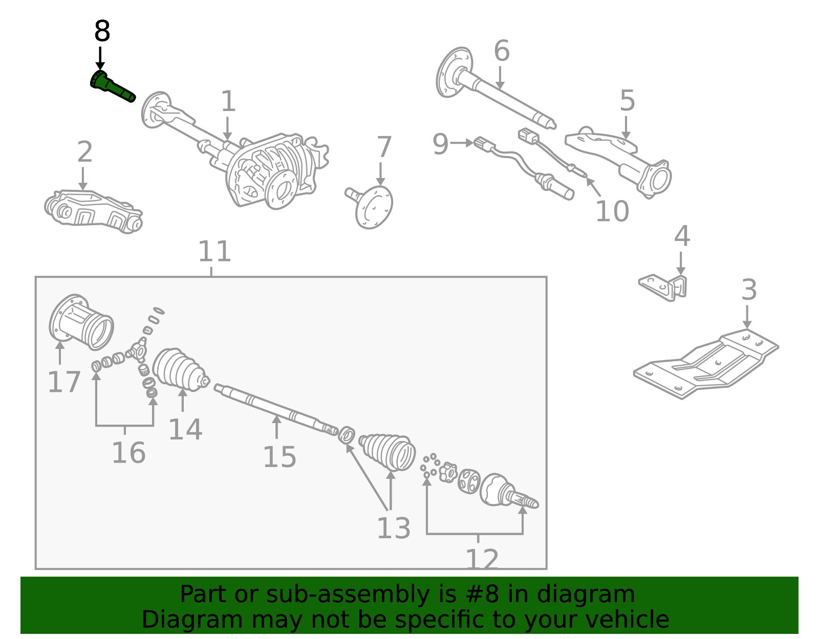 Front Drive Axle Clutch Shaft 19121908 | Capital Chevy Parts