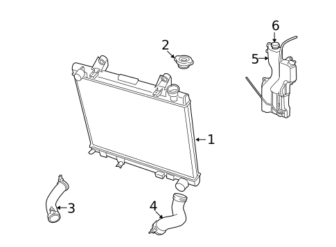 Radiator & Components for 2011 Ram Dakota #1