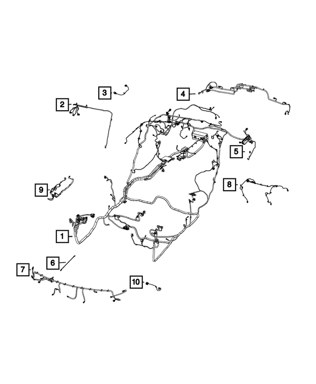 68198070AC - : Body Wiring for Mopar Image