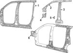 68424566AE - Body: Upper Pillar for Mopar Image