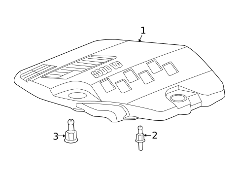 Engine Appearance Cover for 2009 Chevrolet Malibu #0