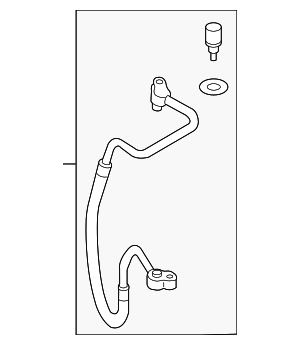 7L8820721K - : A/C Refrigerant Discharge Hose for Audi Image