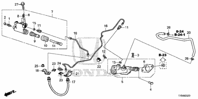 Clutch Master Cylinder for 2018 Honda HR-V #0