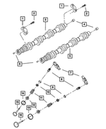 6036473AA - Engine 4.7L Eight Cylinder [EVA]: Camshaft Plug, Right, Camshaft for Mopar Image