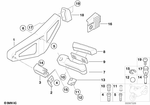 46717663704 - : Footrest Plate, Rear Right for BMW-Motorrad Image