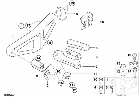 Footrests for 2003 BMW-Motorrad R 1150 RS #0