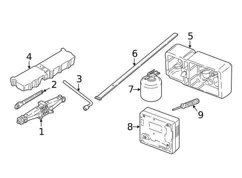 Jack & Components for 2019 BMW X1 #0