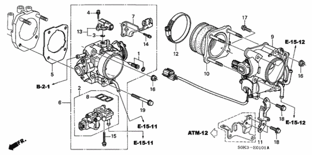 Throttle Body (Type-S) for 2003 Acura TL #0