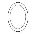 11511705408 - Cooling System: Housing Gasket for BMW: 530i, 540i, 740i, 740iL, 750iL, 840Ci, 850Ci, 850CSi, 850i, X5, Z8 Image