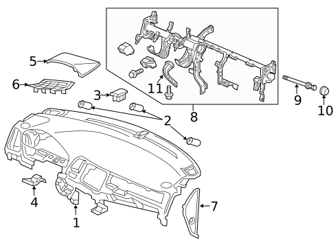 Instrument Panel for 2019 Honda HR-V #0