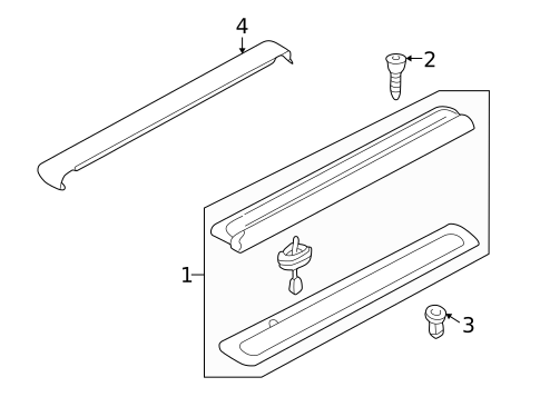 High Mounted Stop Lamp for 2001 Audi TT Quattro #0
