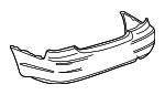 52159AC903 - : Cover Rear Bumper W for Toyota: Avalon Image