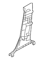 62414WB002 - Body: Door Pillar Post Trim Set for Toyota Image