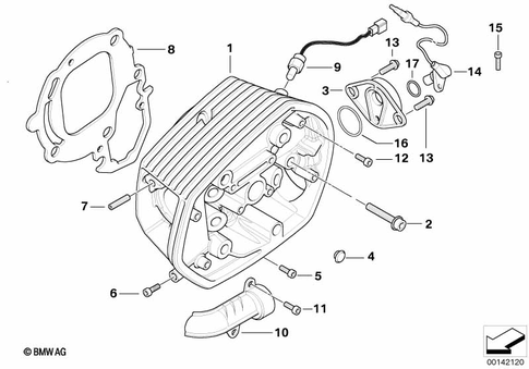 Cylinder Head with Cover for 2006 BMW-Motorrad R 1200 GS #0