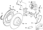 34212229705 - Brakes: Calliper Carrier for BMW Image
