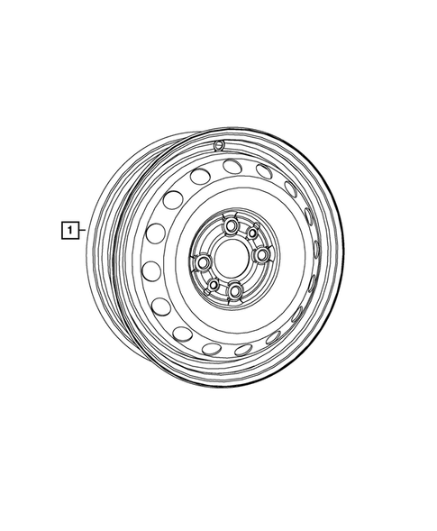 Wheel Spare for 2016 Fiat 500L #0