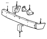 MB325374 - Body: Face Bar for Mitsubishi: Montero Image