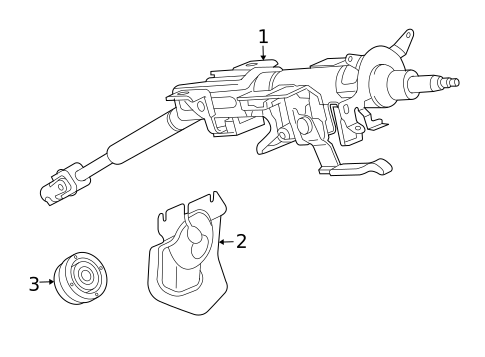 Steering Column Assembly for 2011 Mazda CX-7 #0