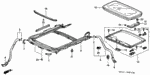 70334SP0003 - Interior/Bumper: STOPPER, GLASS STAY for Honda Image