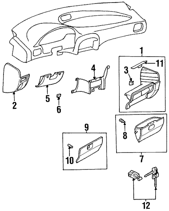 K992220418 - : Glove Box Door Pin for Kia Image
