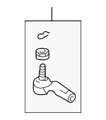 4547059035 - Steering: Outer Tie Rod for Lexus: IS300 Image