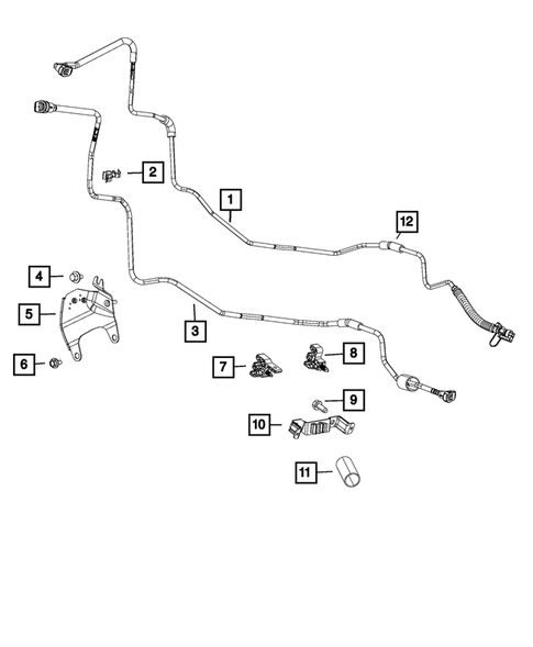 Fuel Lines and Tubes for 2020 Ram 3500 #1