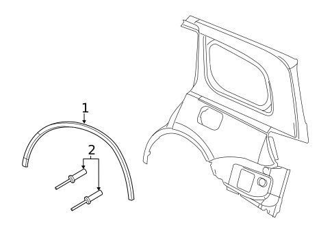 Exterior Trim - Quarter Panel for 2023 Dodge Durango #0