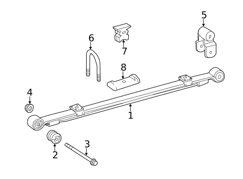 Rear Suspension for 2010 Mercedes-Benz Sprinter 3500 #1