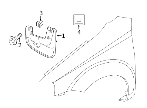 Exterior Trim - Fender for 2009 Chevrolet Aveo #0