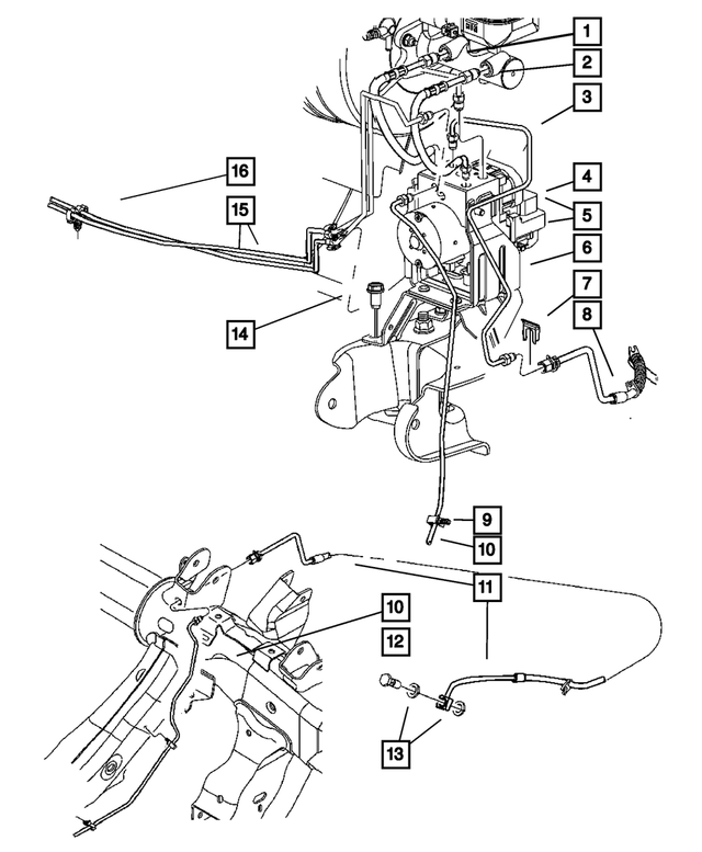 52855395AC - Service Brakes: Brake Tube, Primary for Mopar Image