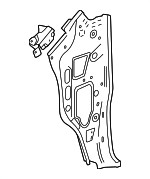 85611771 - Body: Inner Hinge Pillar for Chevrolet: Silverado 1500, Silverado 2500 HD, Silverado 3500 HD | GMC: Sierra 1500, Sierra 2500 HD, Sierra 3500 HD Image