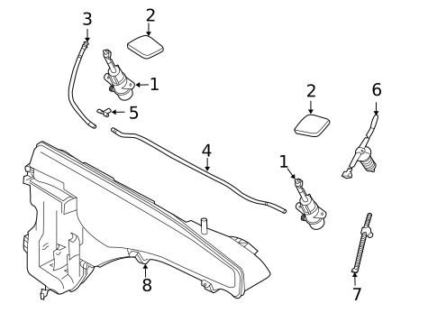Washer Components for 2014 BMW X6 #0