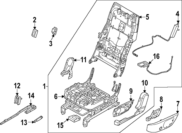 89162R6000 - : Seat Motor for Hyundai Image