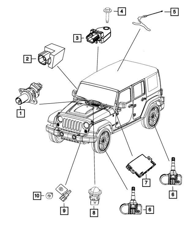 6033014 - Electrical: Nut for Mopar Image