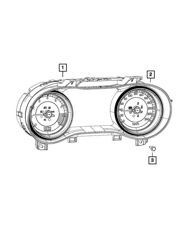 68241318AE - : Instrument Panel Cluster for Mopar Image