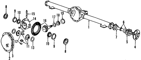 Differential for 1989 Dodge Dakota #1