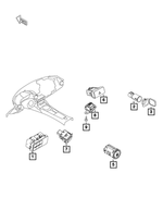 68314292AA - : Headlamp Switch for Mopar Image