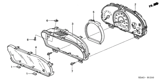 Meter Components (NS) for 2006 Honda Accord #0