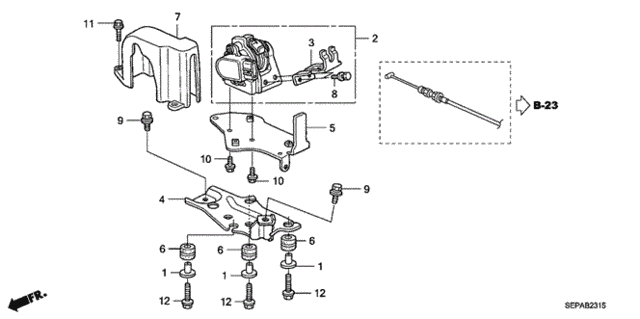 Accelerator Sensor for 2008 Acura TL #0
