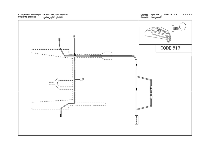 2205407206 - Electrical System: Wiring Harness for Mercedes-Benz: CL500, CL55 AMG, S430, S55 AMG Image image