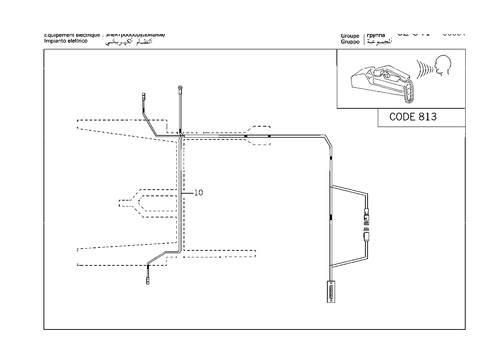 Cable Harness for Language Control System for 2002 Mercedes-Benz CL500 #0