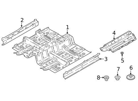 Floor & Rails for 2022 Hyundai Kona #0