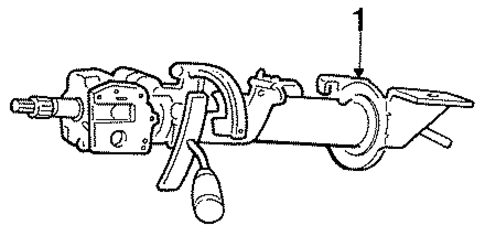 Steering Column Assembly for 1990 Chrysler New Yorker #0
