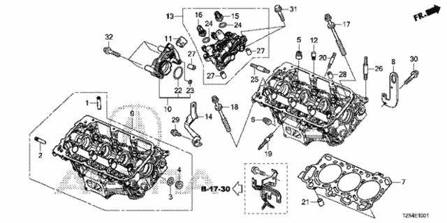 Rear Cylinder Head (3.5L) for 2014 Acura MDX #0