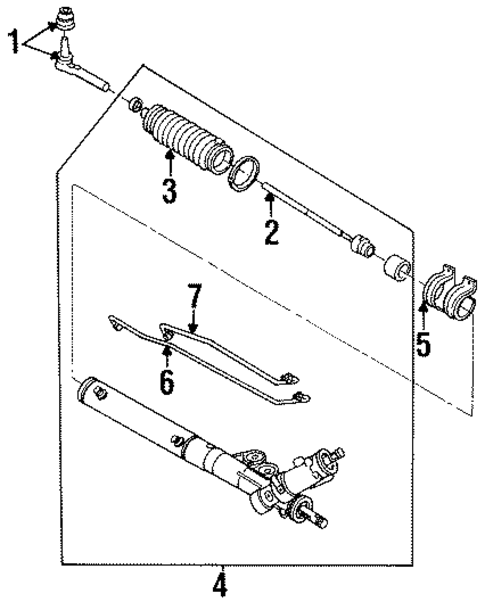 Steering Gear & Linkage for 1996 Oldsmobile 98 #0