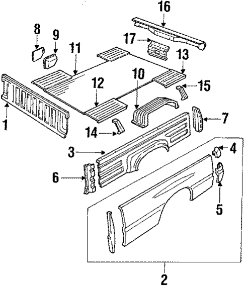 Pick UP Box for 1991 Isuzu Pickup #0
