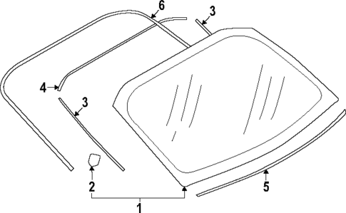 Glass & Hardware - Back for 2022 Subaru BRZ #0